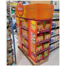 超市食品紙堆頭，地堆碼