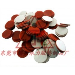 廠家直銷(xiāo) 圓形耐高溫硅膠墊 自粘黑色格紋硅膠墊 防靜電硅膠墊