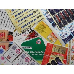 青島廠家生產(chǎn)水轉(zhuǎn)印標簽，熱轉(zhuǎn)印標簽青島雙層雙面標簽