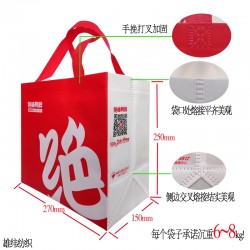 外賣(mài)環(huán)保袋、外賣(mài)包裝袋、外賣(mài)無(wú)紡布袋定做雄緯免費(fèi)設(shè)計(jì)寄樣！