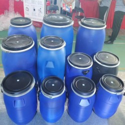 明德60L抱箍桶化工塑料桶60公斤卡子桶法蘭桶批發(fā)