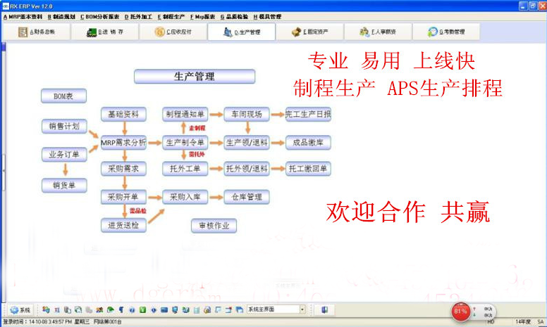 五金，機模，汽配行業(yè)ERP軟件 生產管理系統(tǒng)