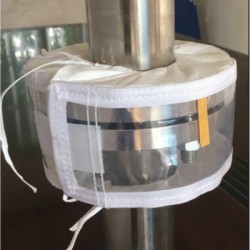 專業(yè)供應聚四氟乙烯復合面料法蘭保護套、防噴濺保護罩